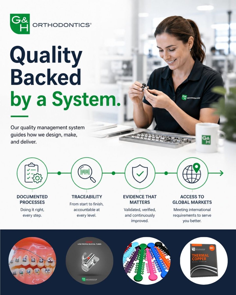 ghortho's tweet photo. Reliable manufacturing is not one breakthrough.

It is years of small corrections.
Inspectors who know before the gauge does, processes tightened after quiet observations.

That is how it actually gets built.

#GHOrthodontics #Manufacturing https://t.co/H1wLL7kXmC