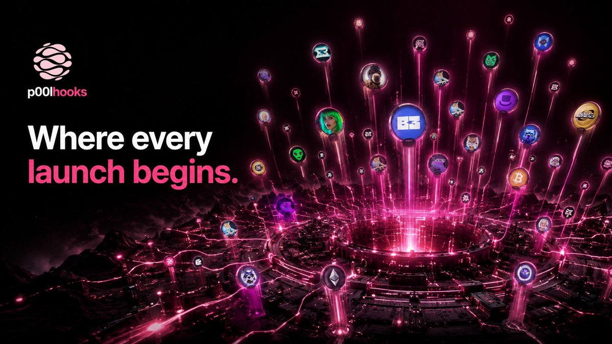 P00LHooks's tweet photo. Every great token has to start somewhere.

p00lhooks gives builders a new way to launch on Uniswap v4 by routing swap fees directly to any X handle. No wallet required upfront. Rewards stay on chain until they're claimed. https://t.co/ZifL2CRAqN