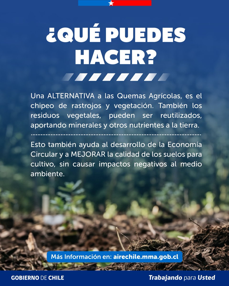 MMAmaule's tweet photo. 📍En las comunas de #Curicó, #Romeral, #Sagrada Familia, #Teno #Rauco, y #Molina, se prohíbe la quema de rastrojos, y de cualquier tipo de vegetación viva o muerta, en terrenos agrícolas, ganaderos, de aptitud forestal, entre el 1 de abril y 31 de agosto https://t.co/1H2XGeGYEE