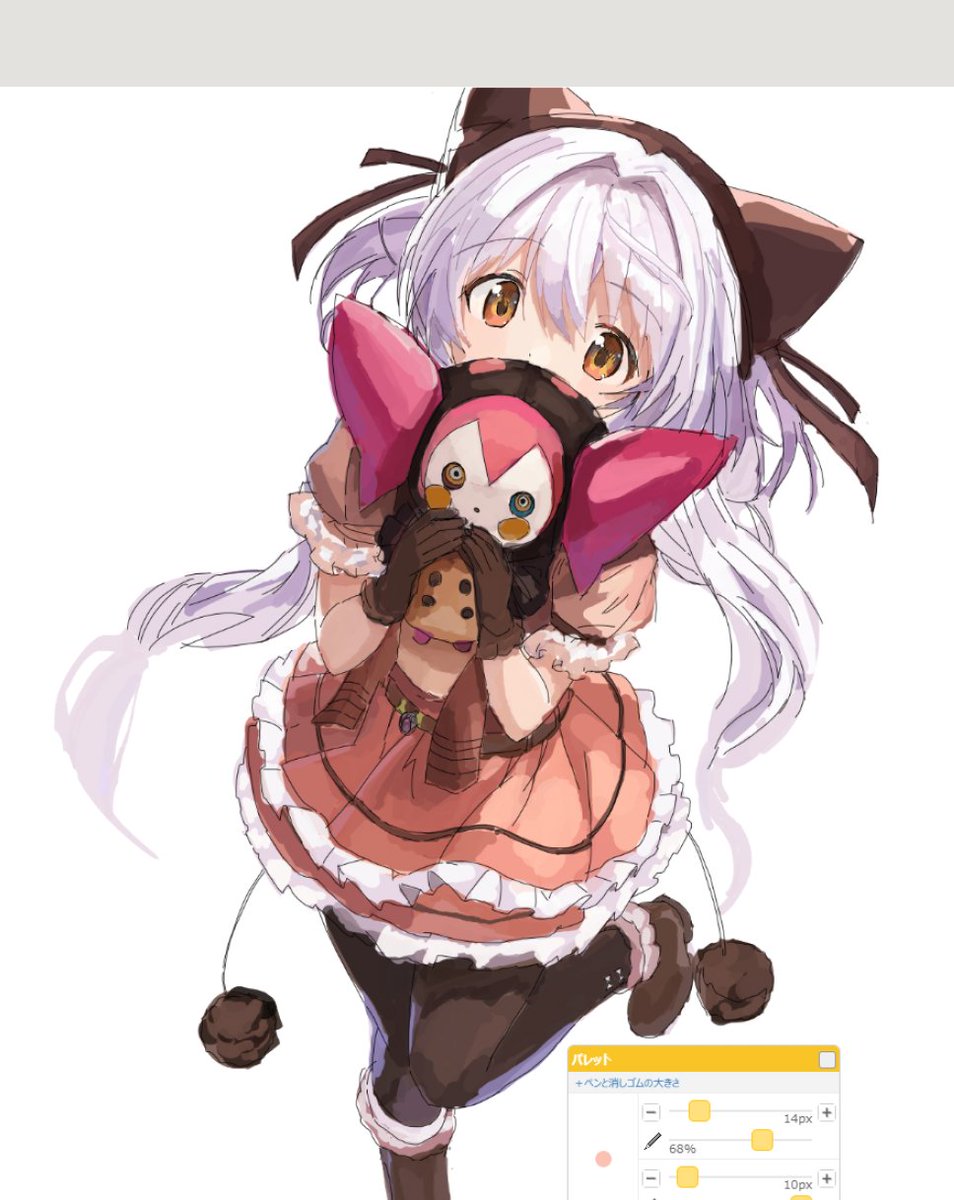 sanbai2012's tweet photo. 今日の絵チャ
ワルプルギスの廻天 百江なぎさ

後は直前にやります～！
（平日仕事終わった後の全身絵は落書きの疲労感じゃないってわかっちゃった） https://t.co/a2ipjtUQz9