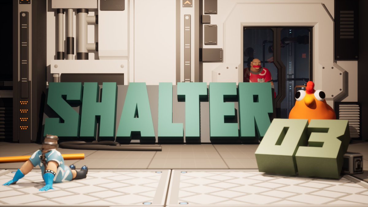LumenariaStudio's tweet photo. Things are getting a little chaotic in SHALTER-03... 🐔 Who let the chicken in, and why is someone down on the floor already?

Grab a teammate, test your limits, and survive the pressure together!

🎮 Wishlist on Steam: https://t.co/5XTr3xdrD8
#indiegame #indiegames #coopgame https://t.co/vg4XUvqLqd