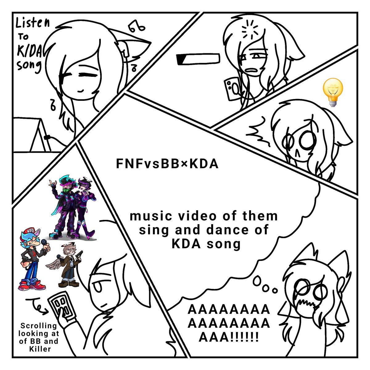 Ew_Darkness's tweet photo. I want make that came true but I'm not good at animation so yeah qwq. This for the fan of #fnfbb #fnfbbmob #fnfbigbrother #fnfbigbrothermob #FridayNightFunkinvsBigBrother https://t.co/6sAjuY8yxQ