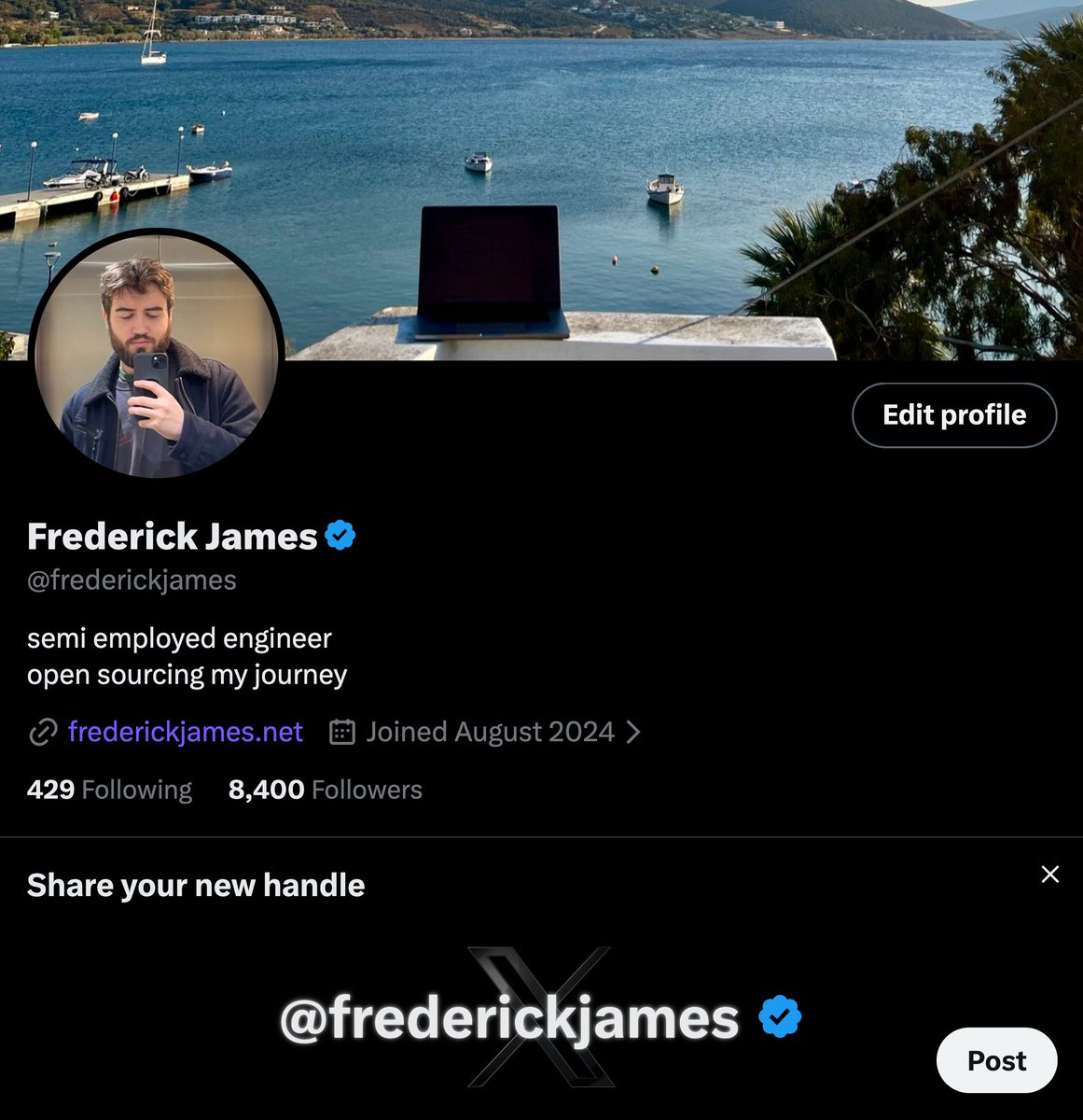 frederickjames's tweet photo. Drop the underscore.

Just "frederickjames".

Its cleaner. https://t.co/5MxylKdnmB