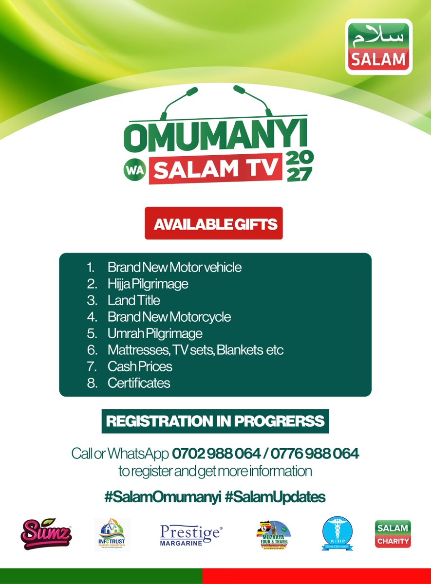 UmarKikaye's tweet photo. #SalamOmumanyi 2026/27
#SalamUpdates https://t.co/krtfIzUOQ0