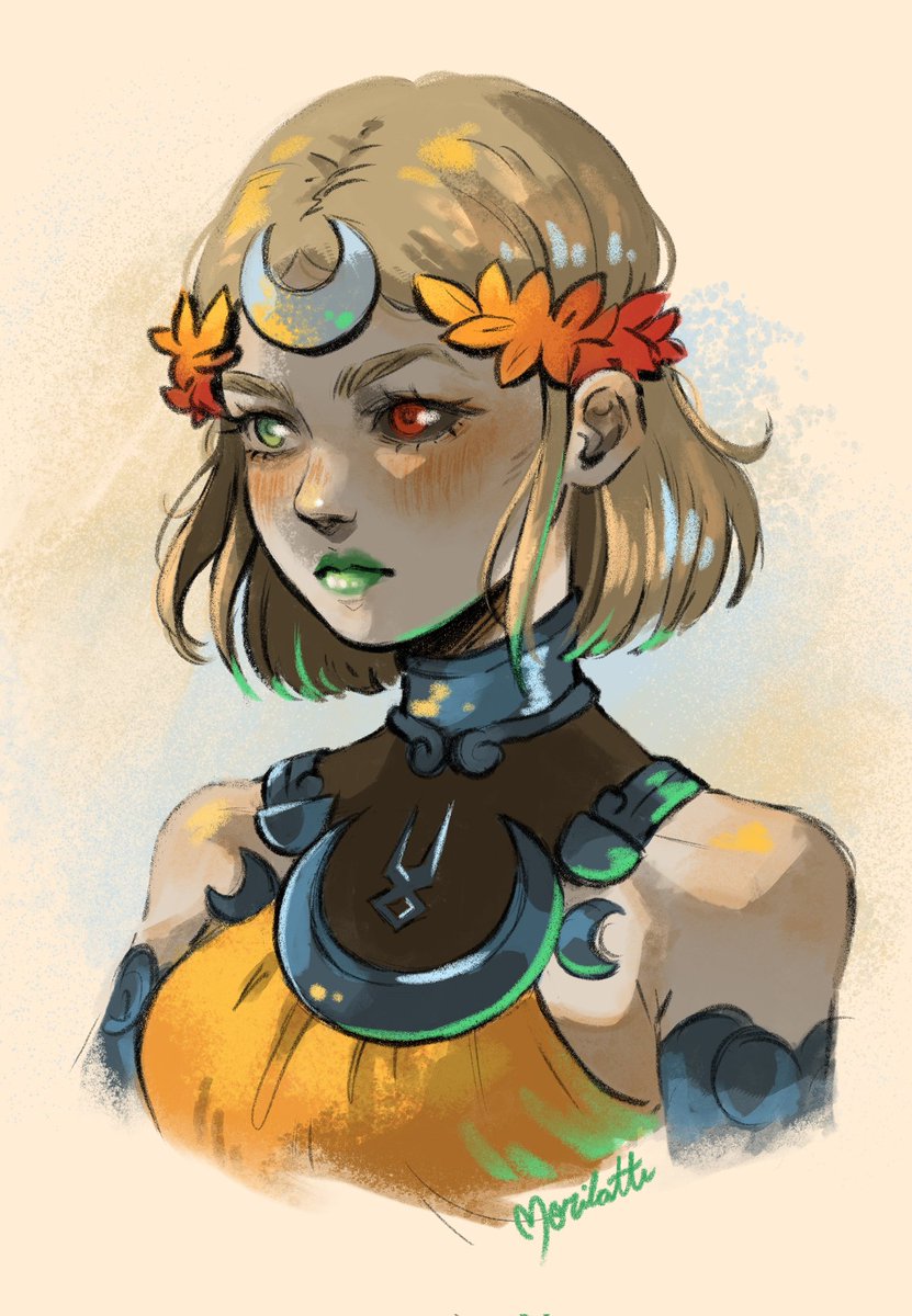 morilatte_art's tweet photo. Melinoë 💚🔥 #hades2 https://t.co/uGZXIo859s