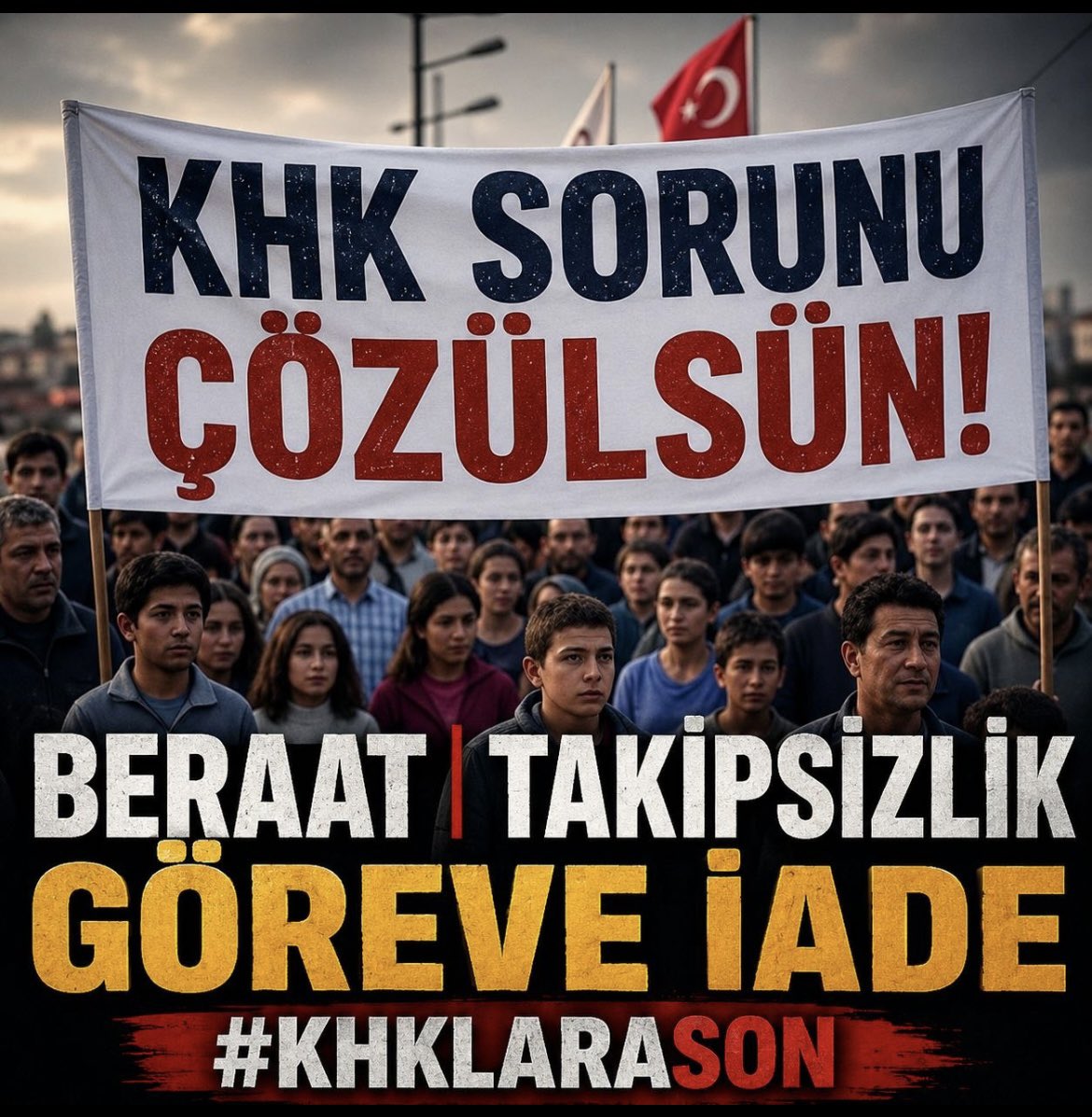 MuzafferER37534's tweet photo. #MecliseÇağrı

Haklarında hiçbir kesinleşmiş ceza hükmü olmayan, hukuken aklanmış KHK'lıların ve ailelerinin feryadını duyun.Yakınlarıyla 10 milyona ulaşan bu kitlenin ahı da, vatandaşlık bağı da, sandıktaki iradesi de ortadadır. Meclis bu konuya gözünü kapatamaz! #KKH https://t.co/gnEKjL1py0