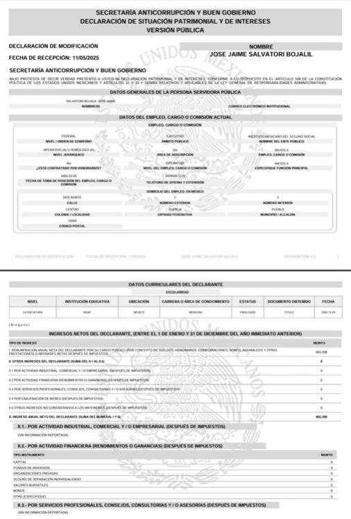 jorgegogdl's tweet photo. El otro hermano de @Naysalvatori José Jaime Salvatori gana 865 mil pesos al año el IMSS Puebla revela @Sega_Genesis___ en el Popular

Otra familia como la Taddei https://t.co/t68ubMNW9T