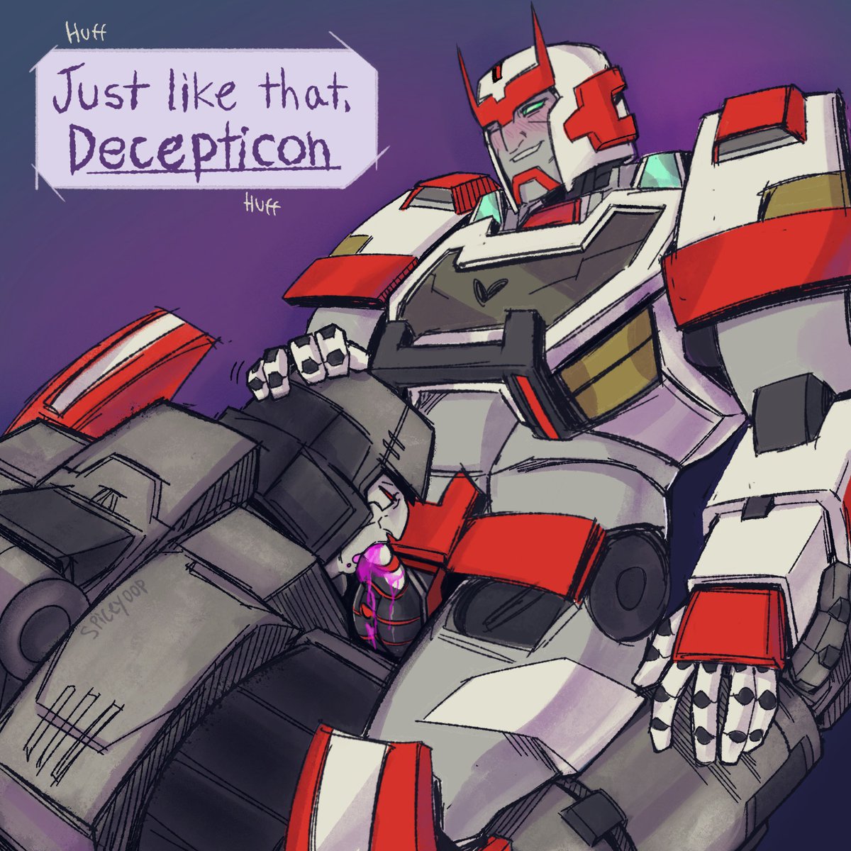 spiceyoop's tweet photo. Just a little bit of mingling~
-
#valveplug #nsfw #transformers #ratchet #megatron #megaratch https://t.co/lIlMDEFhmV