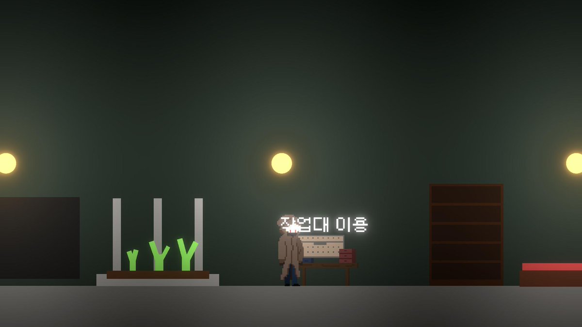 PandoraStudio_'s tweet photo. 2D 라이트를 처음 도입해봤습니다.
생동감 있는 조명과 밤낮 배경 기능을 간단하게 구현해봤어요.
#indieDevf #GameDev https://t.co/OzEgNmy455