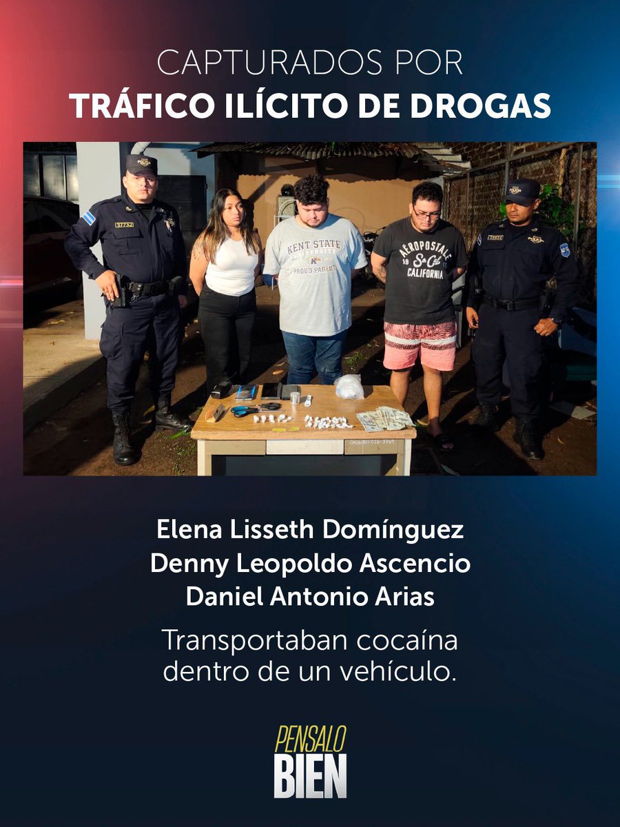 LaPagina's tweet photo. SUJETOS TRANSPORTABAN COCAÍNA EN SU VEHICULO

En San Miguel, la @PNCSV arrestó a tres personas y a quienes se les incauto porciones de cocaína, dinero en efectivo, un radio comunicador, un triturador metálico, dos tijeras metálicas y varias bolsas plásticas transparentes. https://t.co/jGVsJeGL0A