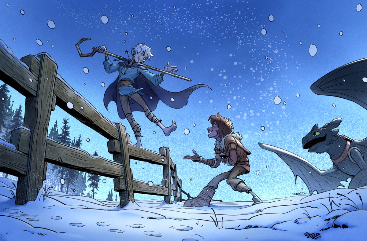 starrjoyart's tweet photo. winter reunion <3 

from ch 4: https://t.co/aWhImwjEWI

#hijack #frostcup https://t.co/E2cKnVeki2