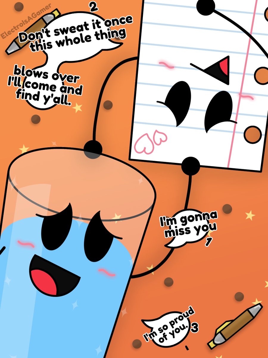 ElectroIsAGamer's tweet photo. Let's hope nothing bad happens to paper after S4 E6 I'm still sad

#inanimateinsanityfanart https://t.co/mhyxGjRfj0