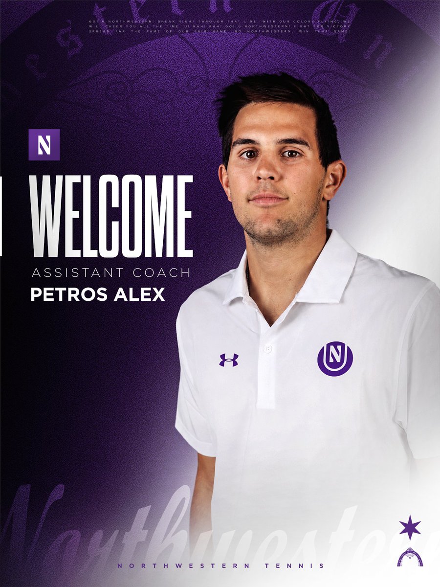 NUMensTennis's tweet photo. So excited to welcome Petros Alex to our coaching staff! Can't wait to get to work 👏 https://t.co/0HErpTswwO