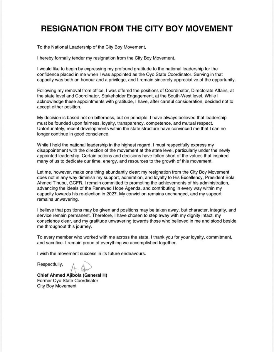 babalodamilare's tweet photo. CEO Copacapana resigned ke… https://t.co/FoLqCMeE6s