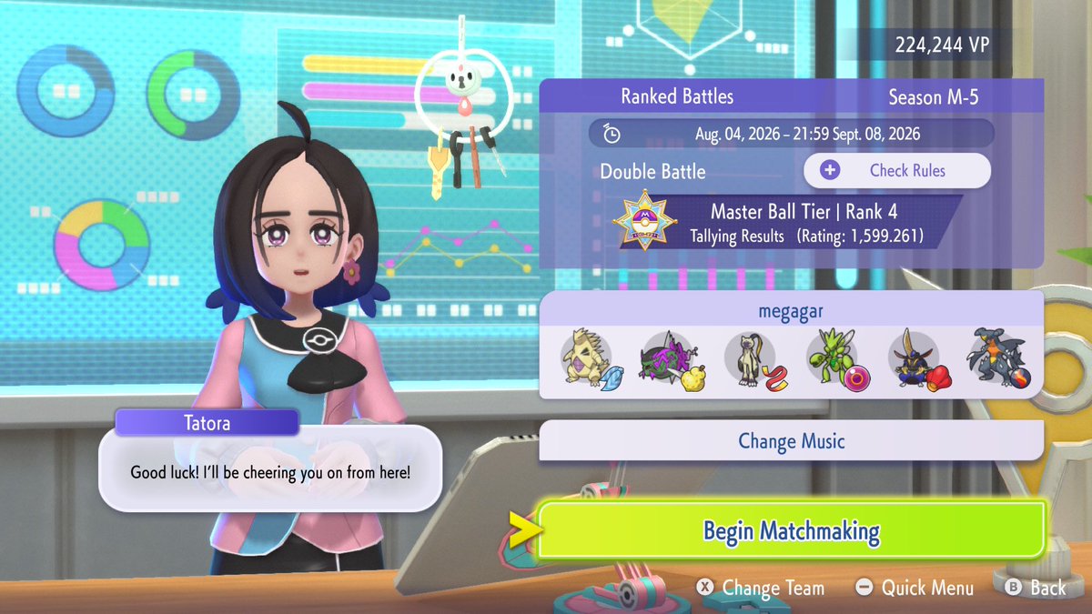 dizzyg1738's tweet photo. Used sand special chomp till like ultra 1 had to bring back in the Og 6 because of cuckraptor. #pokemonchampions #masterballrank https://t.co/MMgKweqIaq