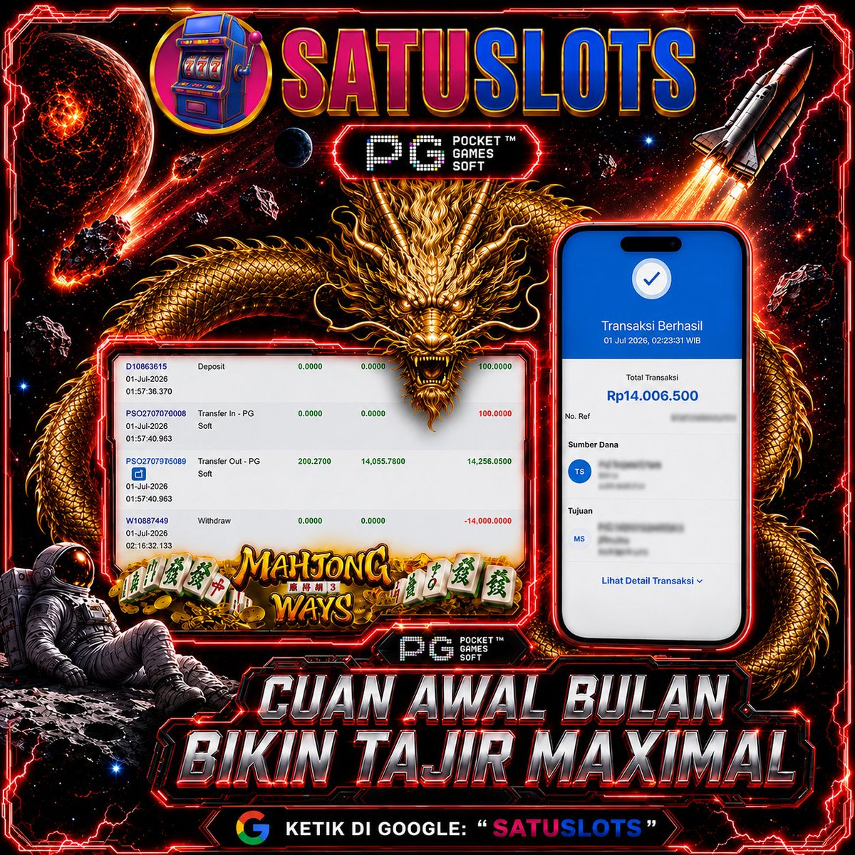 Satuslots_'s tweet photo. 🐉 Main hari ini, cuan maksimal menanti!

Yuk daftar sekarang &amp; buktikan sendiri! 🔥”
🚀 Link Enak : https://t.co/9URECk9vIR

#slotgacor #SATUSLOT #SATUSLOTS #slots #slots
#TREASURE6thANNIVERSARY #TPOPSTAGExGAWIN #FinalPialaPresiden2026 https://t.co/70LRuL63RX