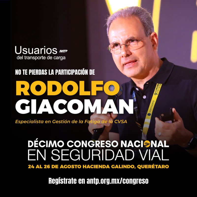 GrupoT21's tweet photo. Rodolfo Giacoman estará presente en nuestro #CongresoANTP2026 y nos compartirá las principales causas de mortalidad de conductores de vehículos de autotransporte. 🚛📦

Regístrate en
https://t.co/asELiNCMNR
#GrupoT21 #ANTP 

@ANTPMexico https://t.co/79iybLDp7c