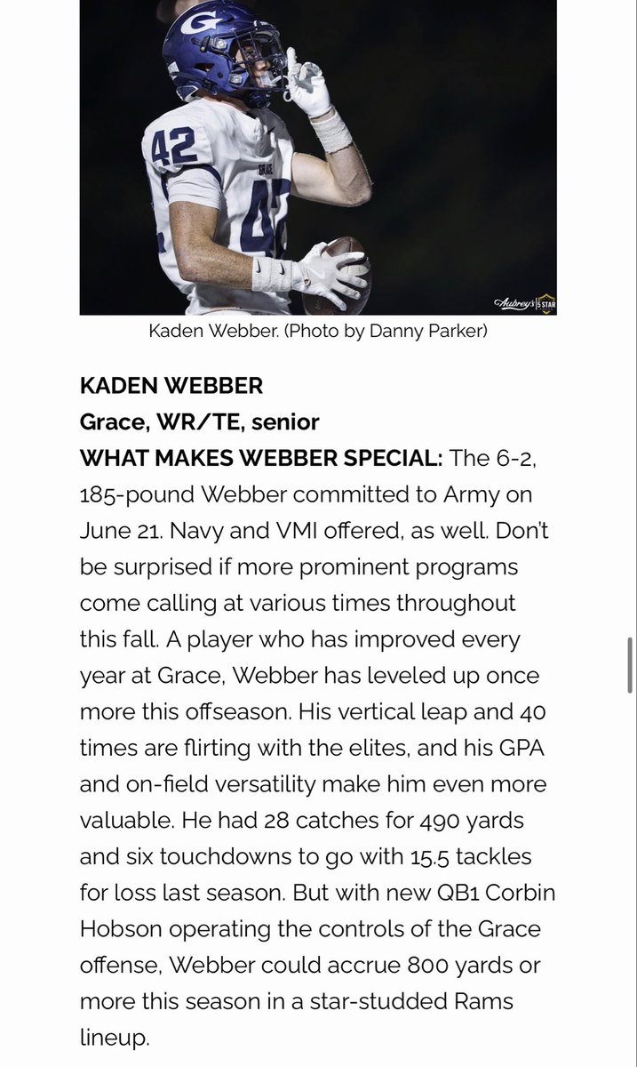 kadenwebber42's tweet photo. Honored to be on this list @5StarPreps https://t.co/NyiwKoXTIa