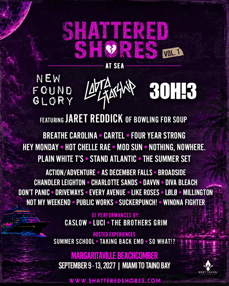 davvnmusic's tweet photo. ALL ABOARD!! 🩵 soooo stoked to be heading out next year with @shatteredshores joining some absolutely incredible bands that we grew up listening to as well as so many amazing up and coming bands !! ₊˚⊹ 

can’t wait to rock out with yall on the open water ☆💙 https://t.co/hnbiyhice1