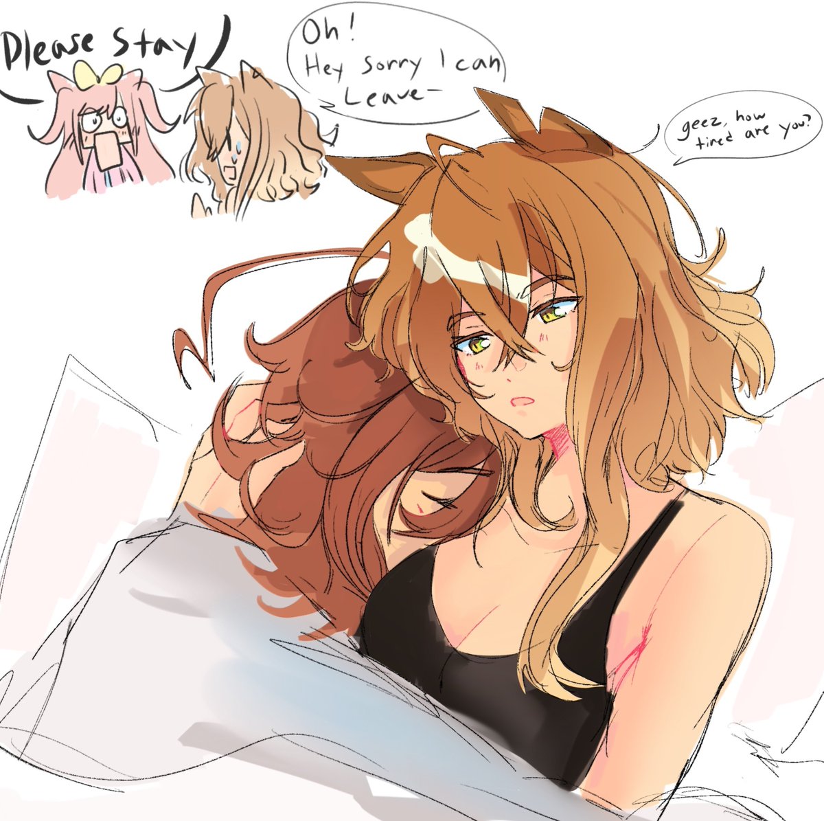 Jaistraww's tweet photo. Poketaki doodle before I have to get up for work #umamusume #umamusumefanart https://t.co/xdwkiVsDMn