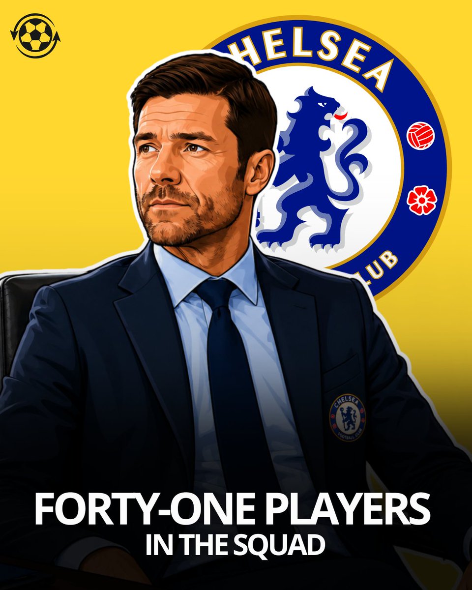 DeadlineDayLive's tweet photo. 🚨😳 Chelsea's biggest issue right now isn't signing players... it's getting rid of them.

The Blues currently have a staggering 41 players in the first-team squad. 🤯

🔸 5 goalkeepers.
🔸 9 centre-backs.
🔸 8 forwards.

💀 The squad has become so overcrowded that Chelsea have had to expand their dressing rooms to accommodate everyone.

Now the priority is clear: sell before buying. Marc Guiu, Axel Disasi, Benoît Badiashile, Gabriel Slonina, David Datro Fofana and several others are all available for transfer as Chelsea look to trim the squad before making more additions.