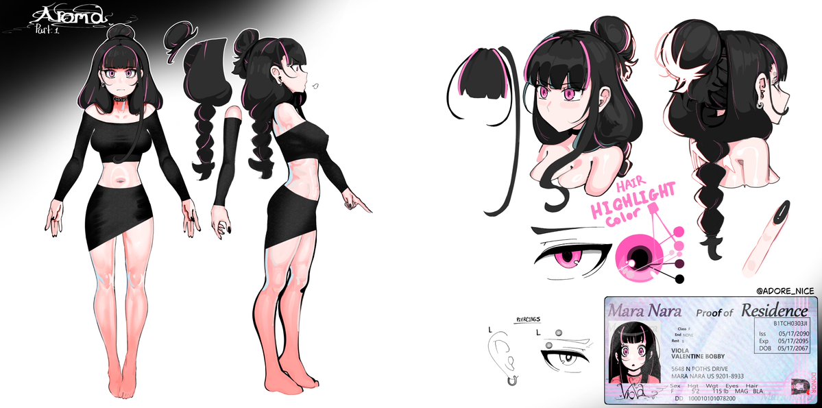 adore_nice's tweet photo. This is My OC Viola! She's a Zoomer Gooner with an oral fixation! Everyone say hi! https://t.co/7hbmaxOsiF