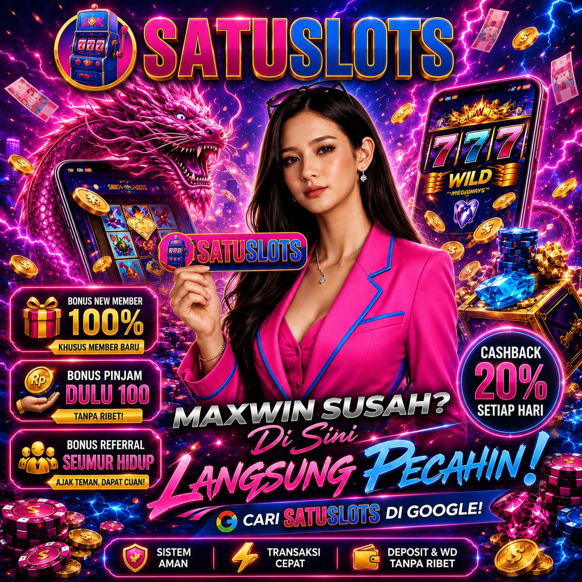 Satuslots_'s tweet photo. #Satuslots -🔥 Maxwin bukan mimpi, saatnya pecahin kemenanganmu! 💰

Yuk daftar sekarang &amp; buktikan sendiri! 🔥”
🚀 Link Enak : https://t.co/9URECk9vIR

#slotgacor #SATUSLOT #SATUSLOTS #slots #slots

#TREASURE6thANNIVERSARY #TPOPSTAGExGAWIN #FinalPialaPresiden2026 https://t.co/jTEFLClpQe