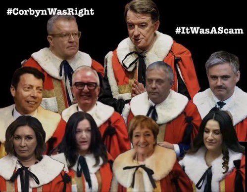 mjdaly57's tweet photo. Some of the individuals who worked every day to sabotage Jeremy Corbyn’s leadership of the Labour Party. All duly rewarded with seats in the @UKHouseofLords. All of them now lords, barons and baronesses.
@UKLabour #LabourWreckers https://t.co/d7ZjSXPFQN