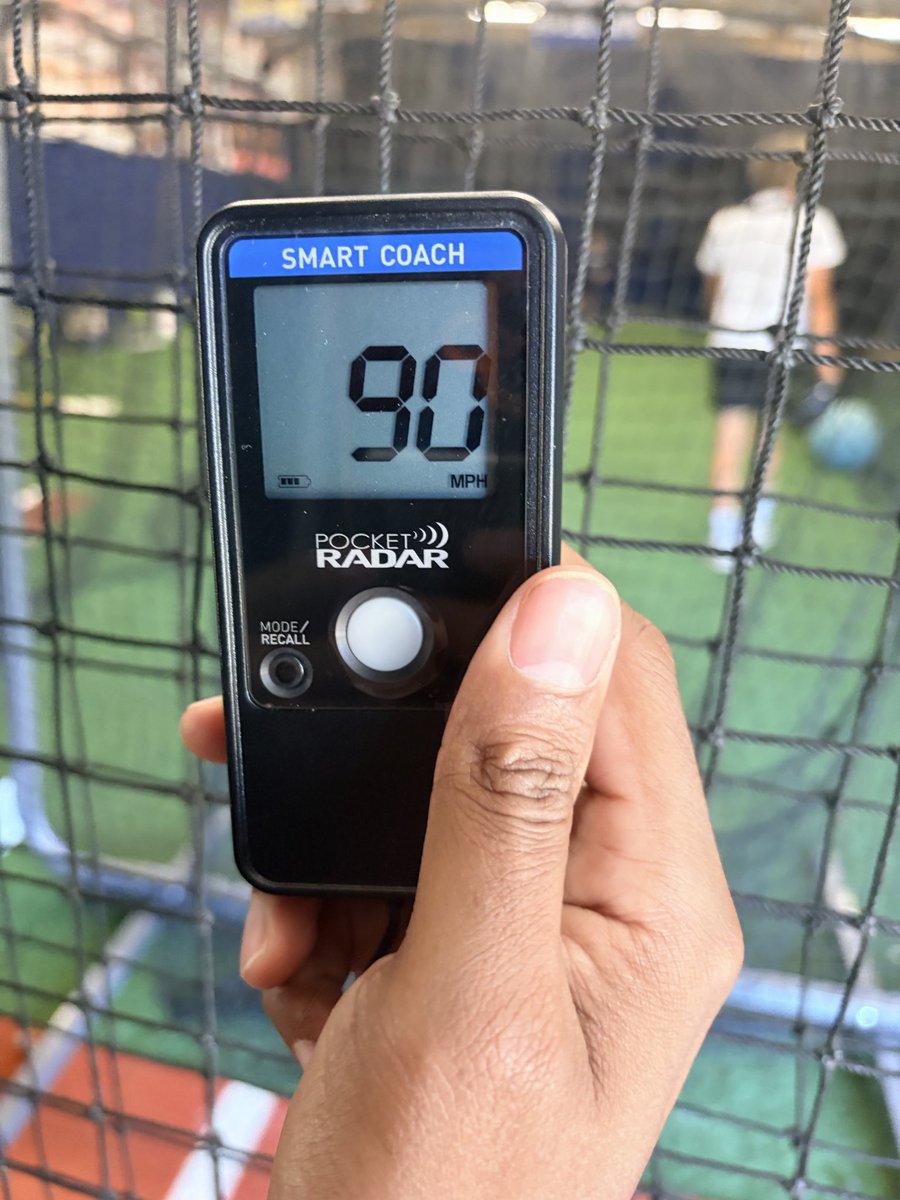 BraydenMore2028's tweet photo. Hit two new PRs today 86mph off the mound and 90mph on a pulldown https://t.co/x6uhc3kYIr