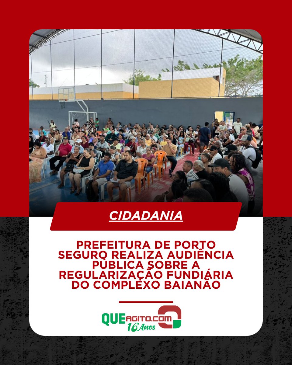 QUEAGITO's tweet photo. Prefeitura de Porto Seguro realiza audiência pública sobre a Regularização Fundiária do Complexo Baianão
✍️: Secom – Porto Seguro
https://t.co/MjOJcQcLB6
#CIDADANIA #REURB #ComplexoBaianão #Queagito https://t.co/sfWlfcqFUf