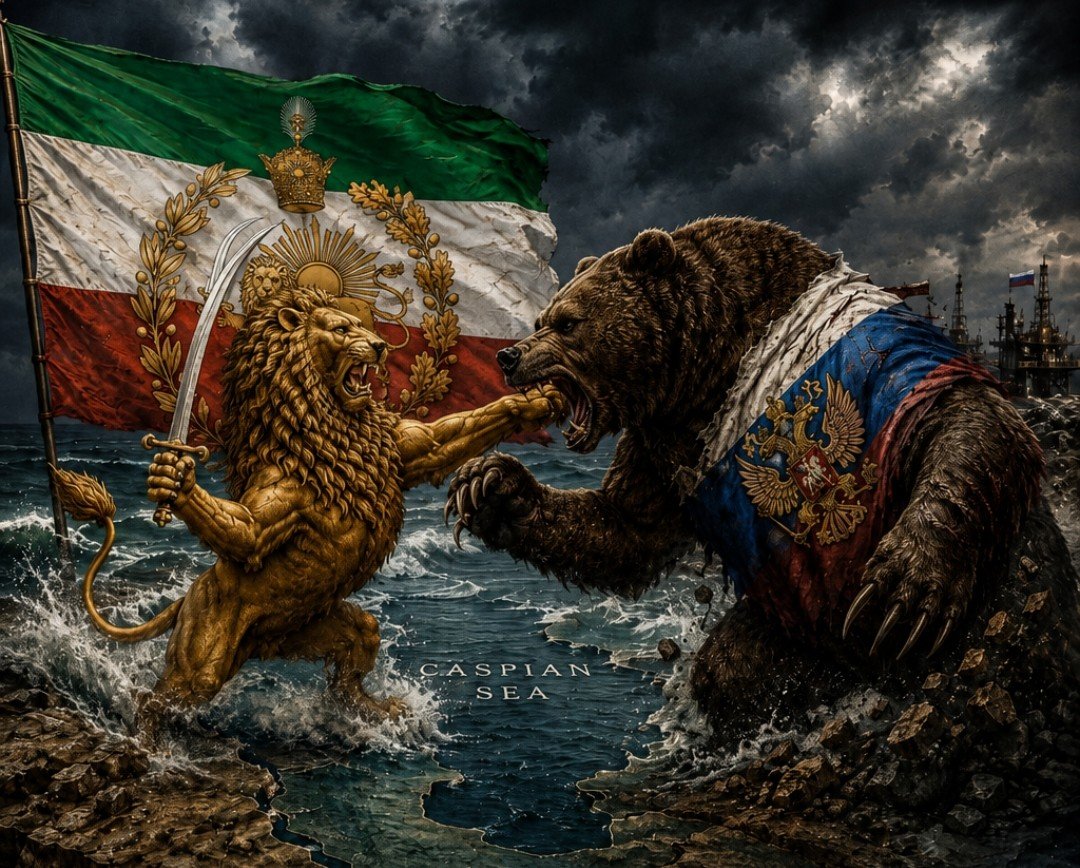 IraniShah3's tweet photo. مذاکره با روس سر دریای کاسپین نداریم!

@KremlinRussia_E

#جاویدشاه
#دریای_کاسپین_فروشی_نیست https://t.co/Z3pNhyGbVR
