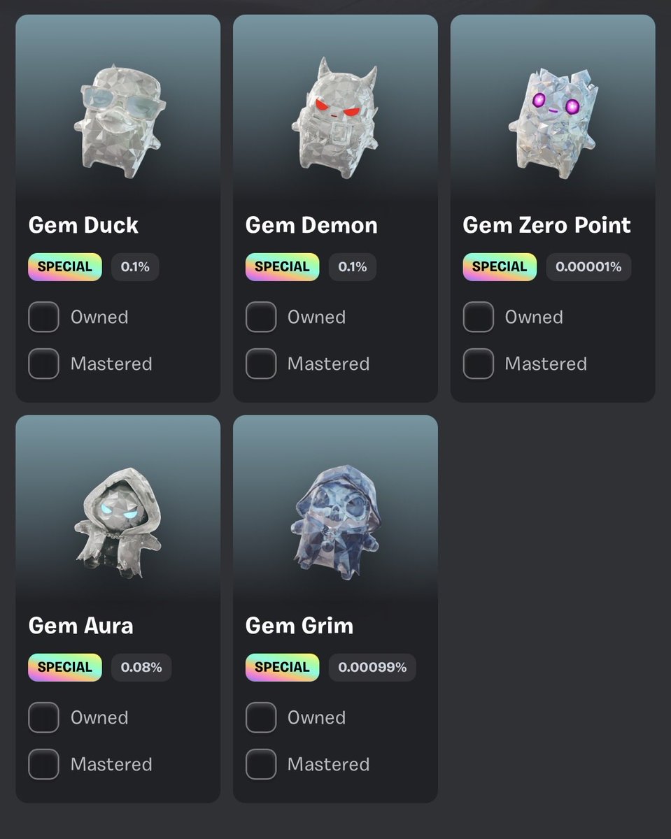 raye1264's tweet photo. Got all 112/117 sprites except for these gems hmu if you wanna trade/index any sprites for these gems #fortnite #sprite #fortnitesprite #gemsprite #gemfortnite https://t.co/cKUirBJp6w