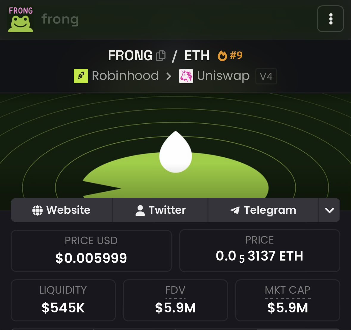 famous_dyl's tweet photo. $FRONG updated logo and branding

it’s officially Uniswap Launchpad szn https://t.co/eVzXC7yWNU