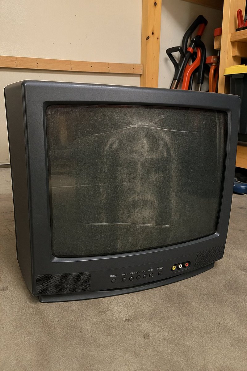 kev_esh's tweet photo. Burn-In Jesus (2026)

Shroud of Turin burned into CRT TV screen