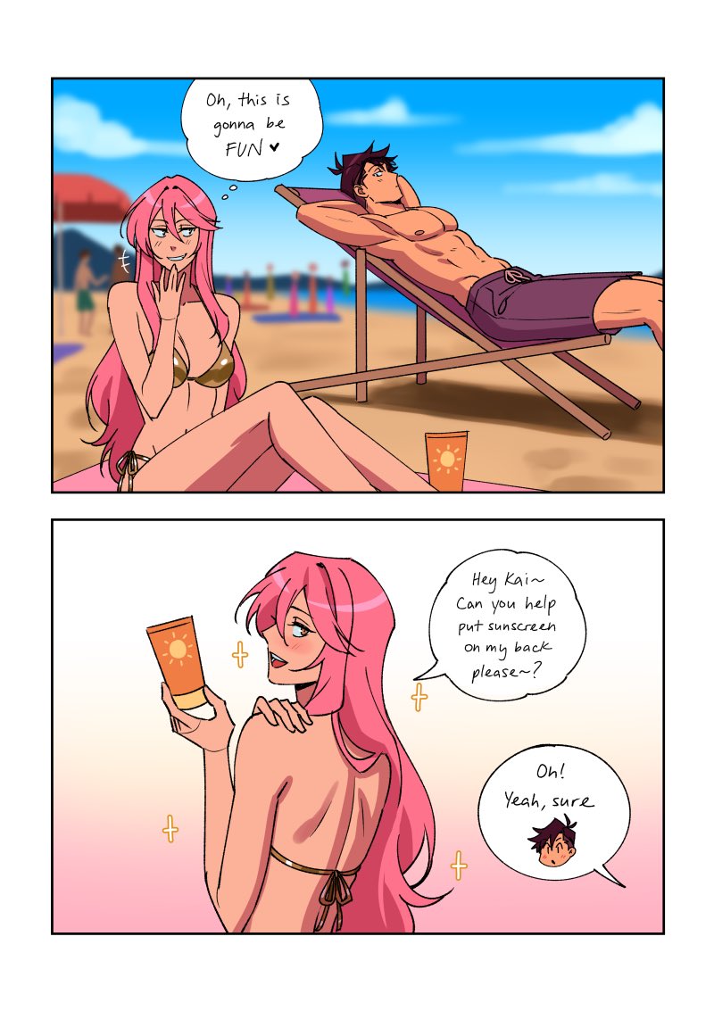 Pockicchi's tweet photo. beach episode (1/2) (repost) https://t.co/t6gkuAKrDF