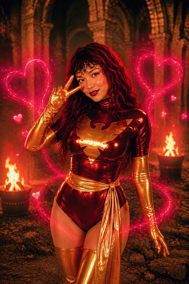 KatriannaNox's tweet photo. Jean grey 

💋❤️I have fallen, I have burned, and I have risen again. Because as long as there is a new dawn, there will always be a reason to fly once more.🔥🕊️

#spidermanbrandnewday #jeangrey #xmen #cosplayer #marvelcosplayer 
#Jeangreycosplay #Xmen97 
#Marvelcomics #VisualArt https://t.co/s0OEgDBJOK