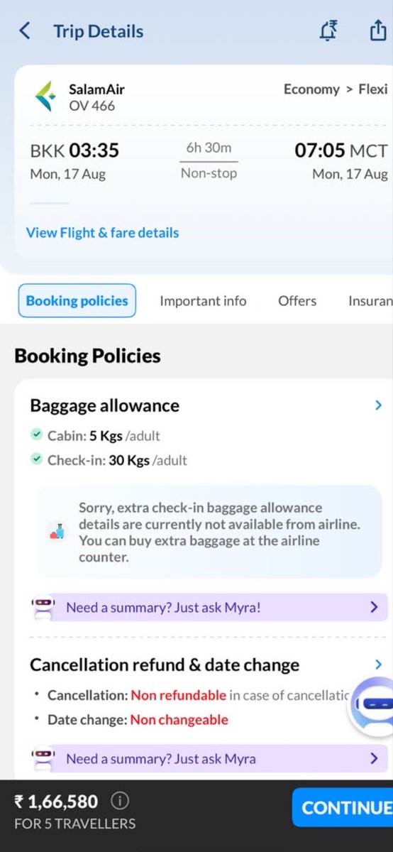YYwsf54147's tweet photo. @Mavia__fx @Bilalmarth077 Is this digital fraud? 🛑 ⁠@makemytrip⁠ advertised 30Kgs check-in baggage during checkout for my ⁠@SalamAir⁠ flight, but stripped it post-payment! Paid $1,750 &amp; they refused to honor it.
How do travel platforms get away with this? Thoughts? 
#MakeMyTrip #SalamAir #TravelScam https://t.co/uUuB88cp7L