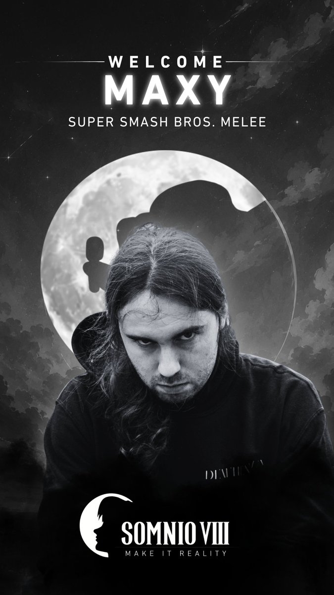 SomnioEvents's tweet photo. This legend has spent over a decade dominating the SSBM scene, taking down some of the biggest names along the way.

From Ireland we welcome Maxy to Somnio 8!🌖

📅5 September 2026
🎮SSBM • SSBU • Rivals 2 • Tekken 8
📌Dynamo, Eindhoven, The Netherlands🇳🇱

Lock in your spot 👇 https://t.co/wUW4a3ZR6e