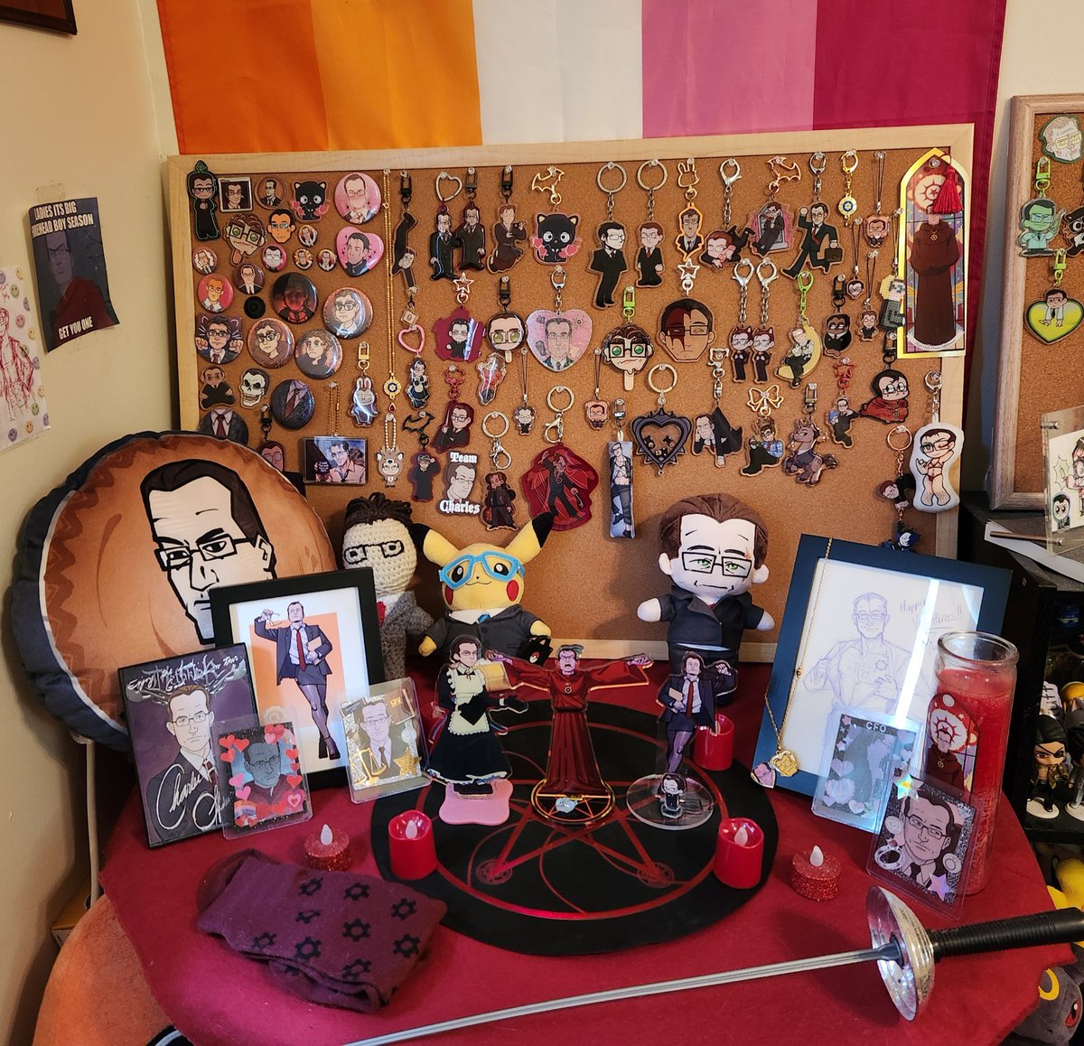 offdensenwife's tweet photo. HAPPY 20TH ANNIVERSARY TO METALOCALYPSE THE BEST SHOW OFF ALL TIME Here's pictures of everything in my very extensive Metalocalypse collection! Starting with my Charles Offdensen shrine, my nickles itabag, my CDs and DVDs https://t.co/Gf7NtPO5XZ