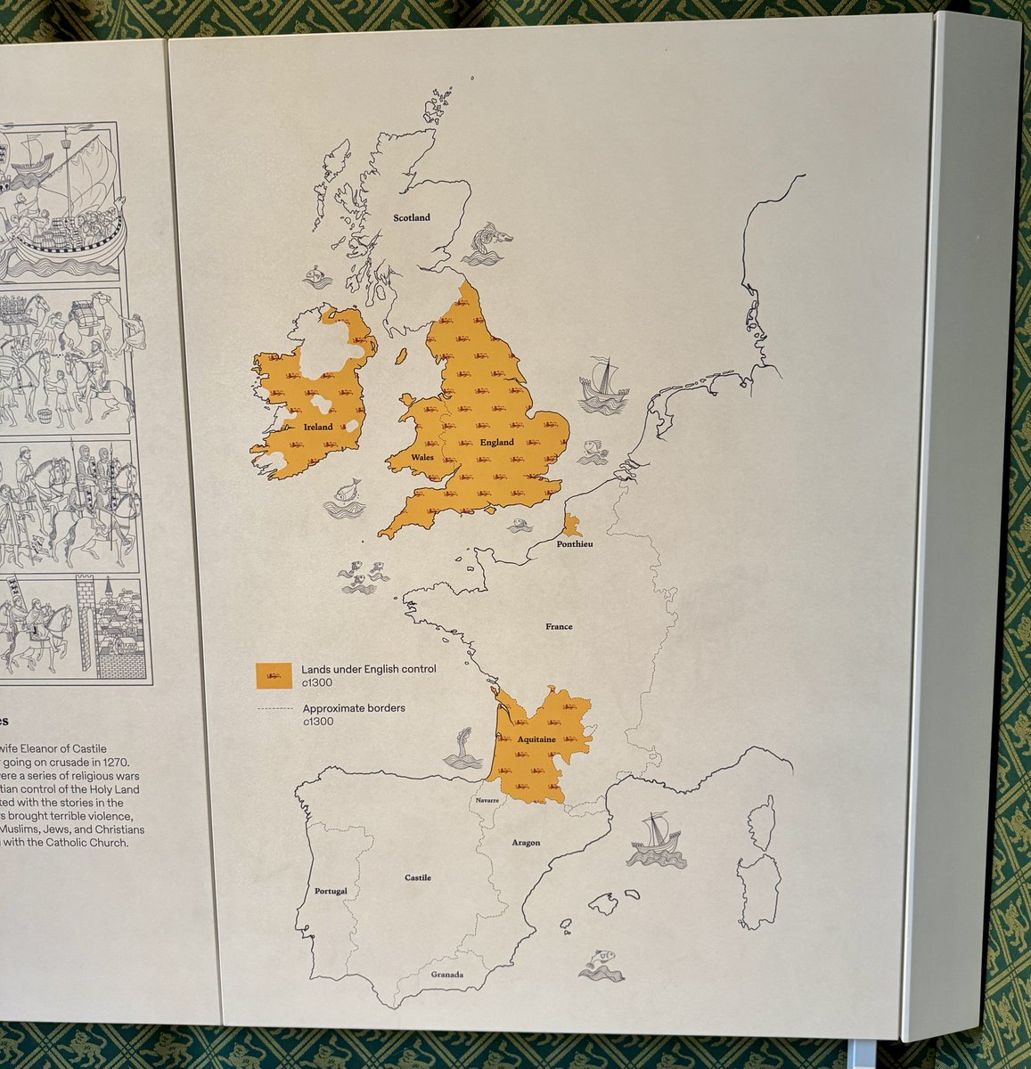 Lurquizu's tweet photo. London Tower. Mapa de los reinos europeos occidentales en 1300… pues yo no digo mucho más, que para eso están los mapas ingleses… están los que eran…

Ah y por cierto, por mucho que se empeñe Sabino Arana, Bilbao era de Castillla. https://t.co/Gmh0ouOJko