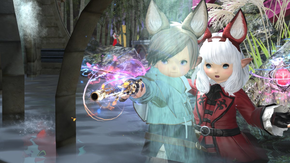 ff14_korone's tweet photo. 機工士らら x 赤魔道士らら https://t.co/wMfEbYFIPq