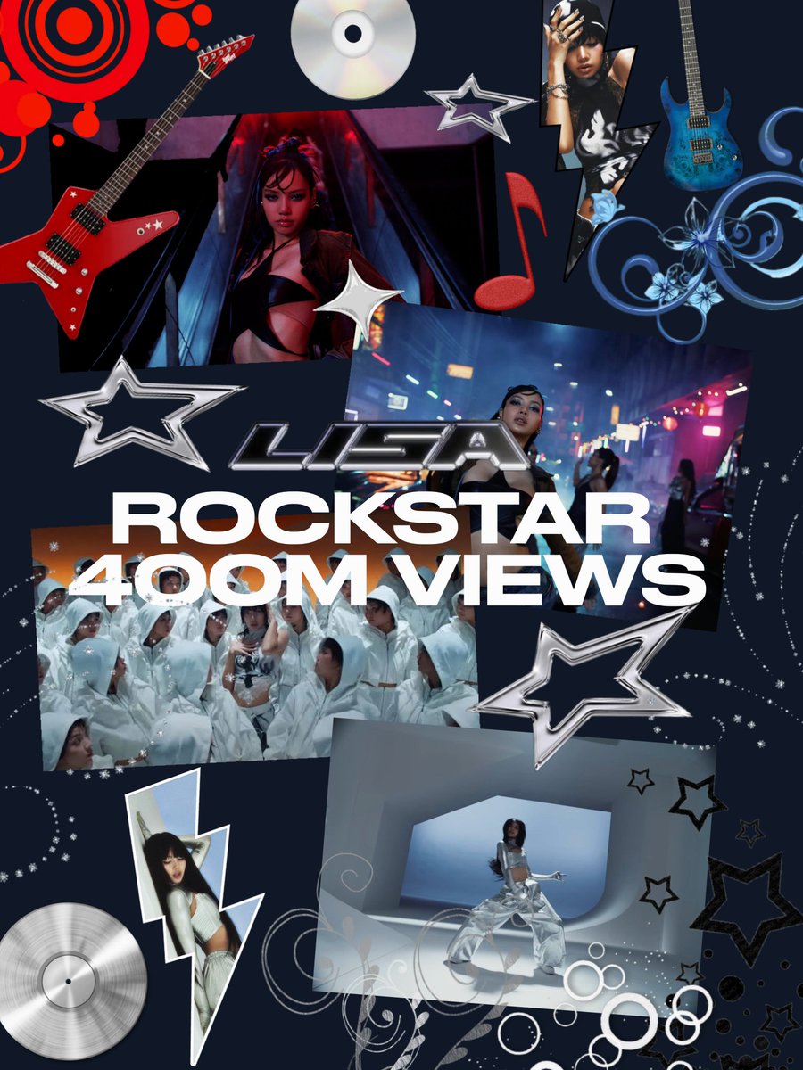 LISASCENTER's tweet photo. 🚨🚨 Rockstar has surpassed 400 MILLION views on YouTube 

It becomes LLOUD's first video to achieve this https://t.co/edlJSsqCI1