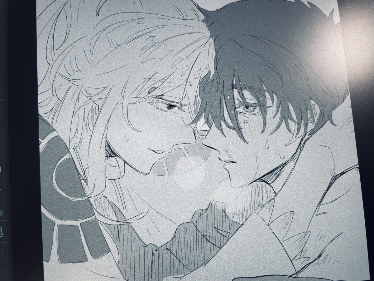 ITU6100's tweet photo. 描いてる途中で構図ダダ被りなの気付いたのでおわり https://t.co/F09WJ4LFZd