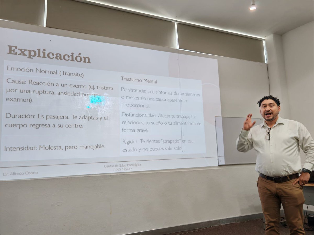 CIATEJ's tweet photo. 🧠💚 Promover la salud mental también es fortalecer el bienestar de nuestra comunidad.
El personal de la subsede Sureste del #CIATEJ participó en la plática "Mentes claras, vidas plenas: desmitificando la salud mental", impartida por el Dr. Alfredo Israel Osorio Miranda. 🌿✨ https://t.co/ZGDWinEOdt