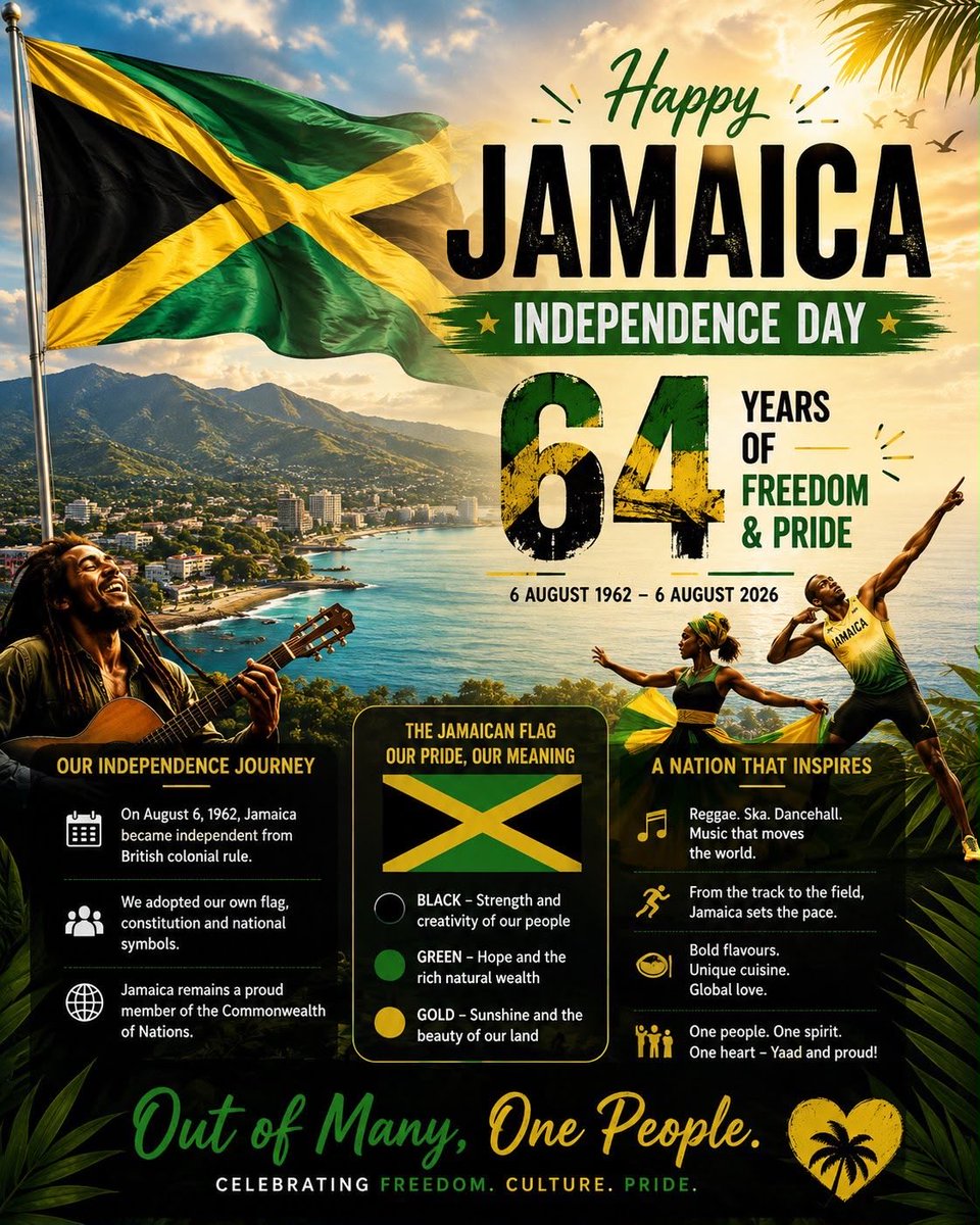 ljames_jr's tweet photo. Out of many one people 🫶🏽🇯🇲 https://t.co/CJoCZ5HTv9