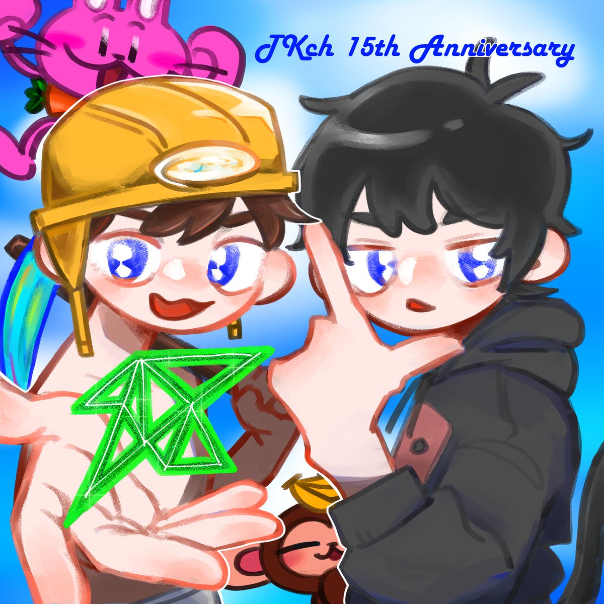 Saba_p2's tweet photo. 15周年ありがとう！おめでとう！
めでたすぎZ🎉🎉🎉
#パンサル15周年 #TKCH15周年
#くたらびたぐ #見てるかきの https://t.co/DSwi9WQ38V