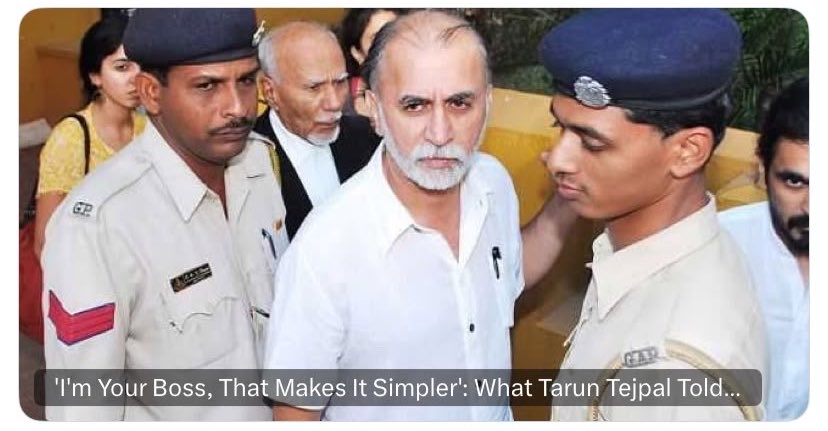 RiyaKulz's tweet photo. I'm Your Boss, That Makes It Simpler': What Tarun Tejpal Told Woman He Raped! Disgusting behaviour https://t.co/iLOuoJA0TT