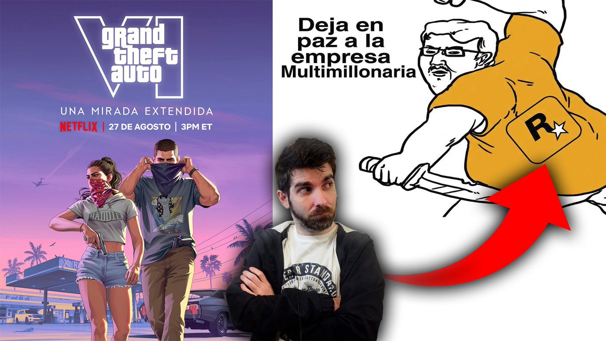semonster66's tweet photo. 🤬 Vamos a directo a hablar sobre lo de GTA VI... Solo podréis verme si sois suscriptores de Netflix, eso si.

✅ Los que no pues mañana AQUÍ: https://t.co/3SHKksg9Gy https://t.co/kHPAS5EttL