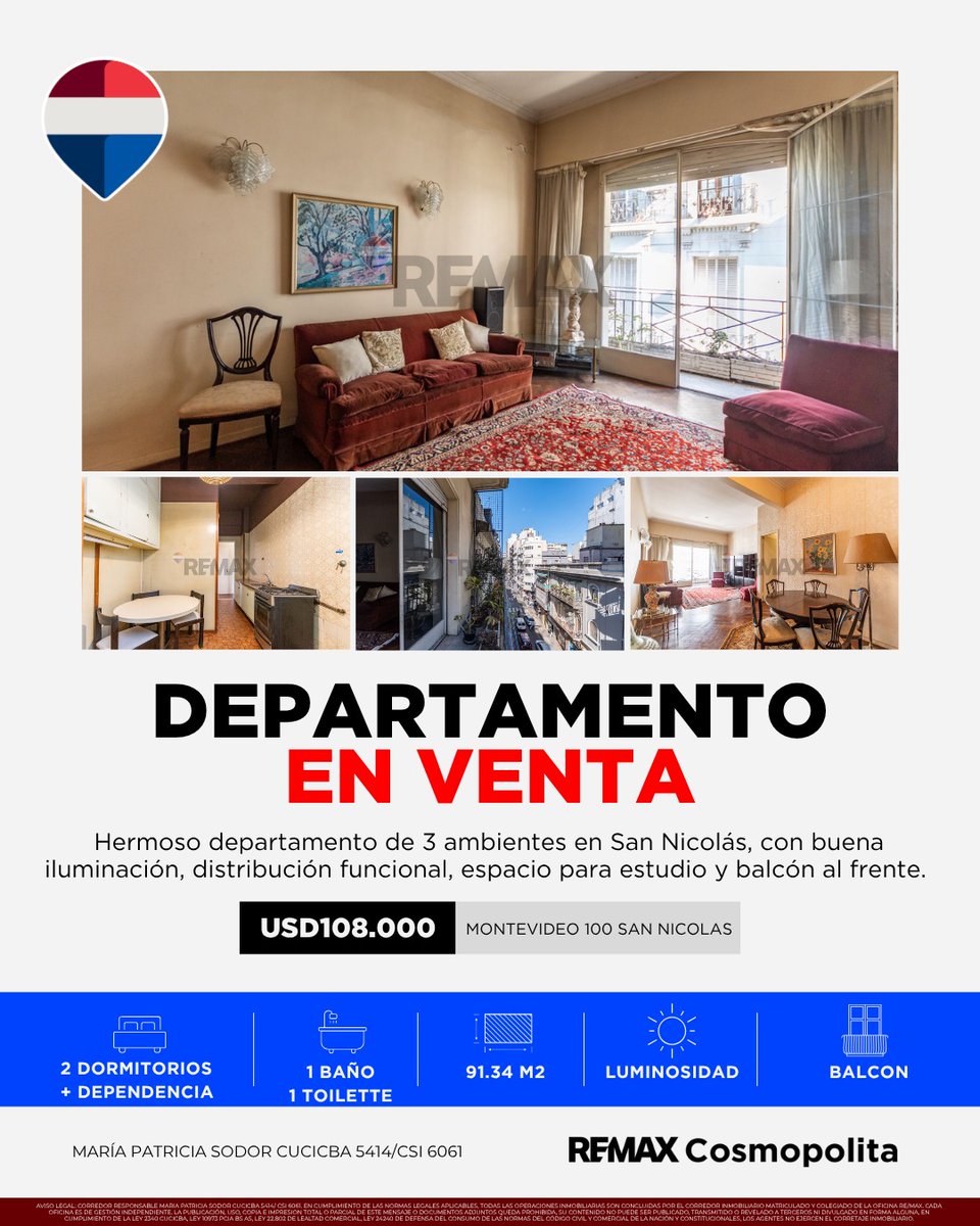 edemilo's tweet photo. ¡NUEVOS INGRESOS!
#Remax_Cosmopolita #Remax_Cosmopolita_Argentina #Inmobiliarias #Departamentos #Casas #PH #Cocheras #Alquileres #Local #Lotes #Venta #creditohipotecario #Lendar #FirmaDigital #compraventa #Lote #Emprendimiento #Flores #Palermo #SanNicolas https://t.co/PkdaZQxzNA