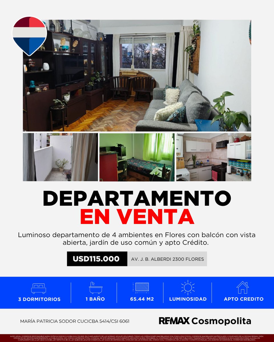 edemilo's tweet photo. ¡NUEVOS INGRESOS!
#Remax_Cosmopolita #Remax_Cosmopolita_Argentina #Inmobiliarias #Departamentos #Casas #PH #Cocheras #Alquileres #Local #Lotes #Venta #creditohipotecario #Lendar #FirmaDigital #compraventa #Lote #Emprendimiento #Flores #Palermo #SanNicolas https://t.co/PkdaZQxzNA